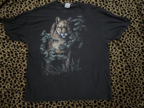 Vintage Cougar Cat Tshirt Ebay