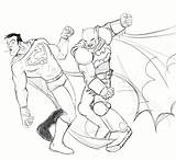 Superman Batman Coloring Pages Vs Dc Comics Sheets sketch template