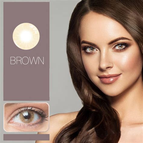 premium brown prescription contact lenses unicoeye