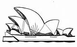 Opera Sydney House Clipart Coloring Printable Australia Detail Clip Pages Line Book Deviantart Clipground sketch template