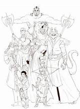 Colouring Critical Role Pages Fan Machina Vox Geek Line Drawing Dungeons Storytelling Dragons Breaking Characters Heart Character sketch template