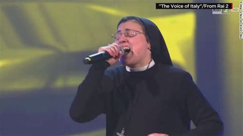 italian nun sings like a virgin cnn video