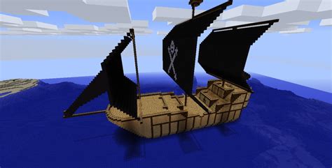 pirate ship schematic minecraft image