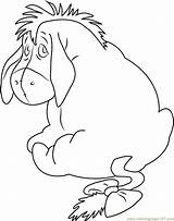 Eeyore Coloring Nervous Pages Coloringpages101 Printable Online sketch template