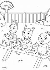 Backyardigans Coloring sketch template