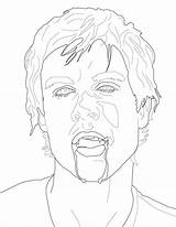 Damon Salvatore Vampires Miley sketch template