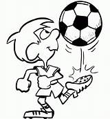 Soccer Coloring Boy Pages Football Printable Clipart Player Cartoon Play Colouring Drawing Sports Ball Clipartbest Gif Newlin Drawn Tim sketch template