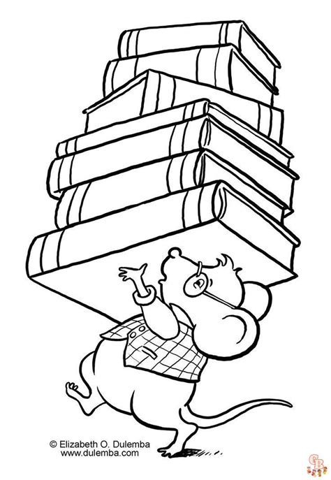 library coloring pages printable   easy  color