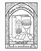 Coloring Communion Pages Holy Catholic First Etsy Bible Sizes Two sketch template