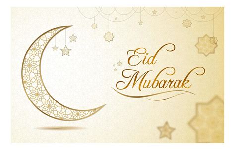 eid mubarak greeting  gold star pattern  vector art  vecteezy