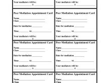 standard  printable appointment card template  photoshop