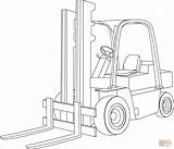 Forklift Colorare Camion Disegni Supercoloring Cabover sketch template