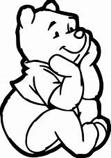 Pooh Drawing Bear Coloring Winnie Pages Drawings Clipart Disney Clip Whinnie Cartoon Colouring Clipartmag Choose Sketches Board Rocks Little sketch template