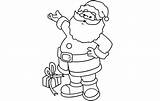 Santa Claus Printable Template Blank Templates Cutouts Stencil Cut Christmas Coloring Colouring Pages Printablee sketch template