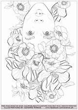 Coloring Pages Nature Stress Adults Anti Edward Ramos Zen Beauty Color Adult Book Colouring Printable Print Colorism Illustration Justcolor Antistress sketch template