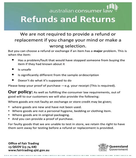 return policy template template business
