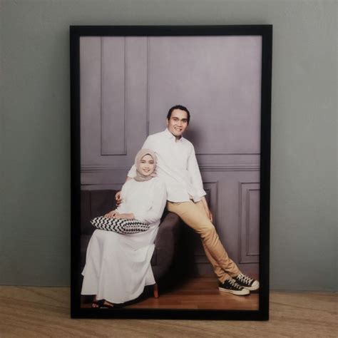 jual cetak foto    bingkai list hitam shopee indonesia