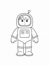 Astronaut Mycoloring sketch template