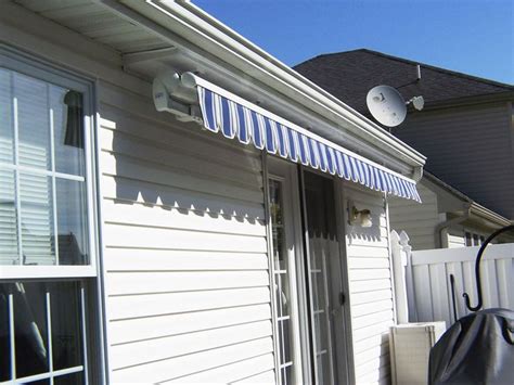 retractable awning mounted  soffit awning klw