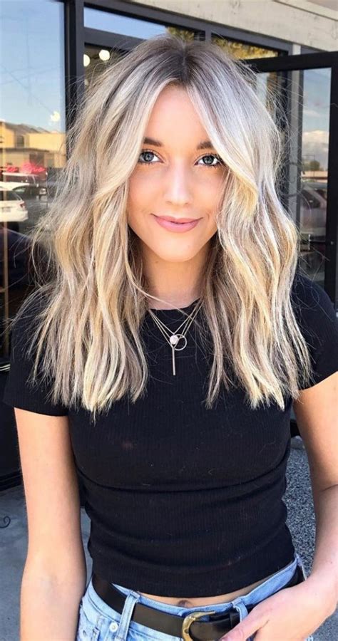 cute medium length haircuts and hairstyles cute medium blonde haircut