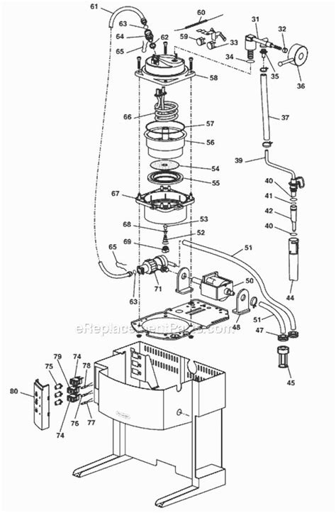 delonghi ec parts list  diagram ereplacementpartscom coffee maker delonghi blueprints