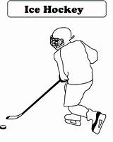 Hockey Coloring Pages Puck Printable Ice Goalie Player Getcolorings Getdrawings Print Players Drawing Helmet Stick Fascinating sketch template