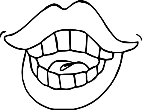 mouth coloring pages coloring home