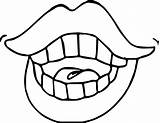 Coloring Teeth Pages Mouth Vampire Lips Clipart Drawing Anatomy Popular Dental Outline Clipartmag Lip Background sketch template