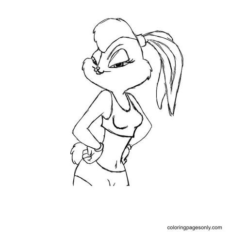 lola bunny  attractive coloring pages lola bunny coloring pages