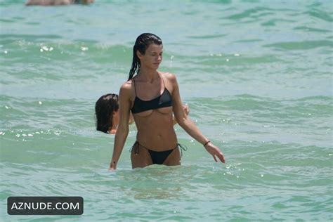 destiny sierra seen in a tiny black bikini that barely covered up her