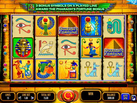 pharaohs fortune slot machine play free slots by igt