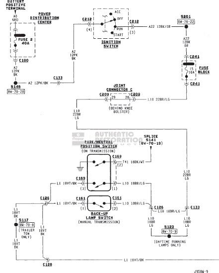 dodge ram  tail light wiring diagram circuit diagram