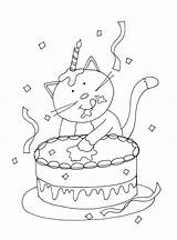 Birthday Happy Digi Stamps Kitty Dearie Dolls Blogthis Email Twitter sketch template