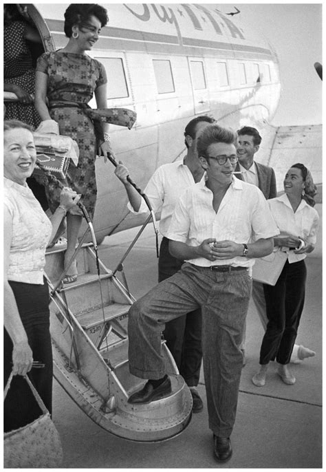 James Dean And Elizabeth Taylor Board The Plane To Texas
