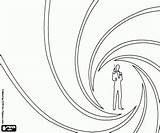 007 Bond Scène Malvorlagen Szene Kino Verschiedenes Diversen Kleurplaten Premiered Introductions Agent sketch template