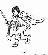 Frodo Herr Seigneur Anneaux Coloring Malvorlagen Ringe Bilbo Gandalf Coloriages Baggins Hobbit Ausmalen Ringue Ausmalbild Legolas Lotr Colorare Anelli Signore sketch template