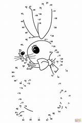 Dot Easter Bunny Rabbit Coloring Printable Pages Dots Skip Main Online April Drawing Supercoloring Color Categories sketch template