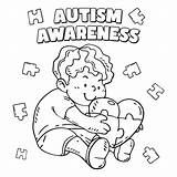 Coloring Autism Awareness Printable Printablee Pages sketch template