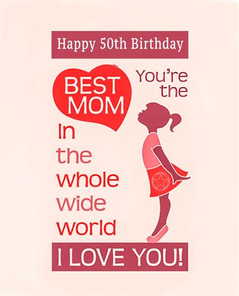 50th Birthday Wishes For Mom Quotes And Messages Ultra Wishes