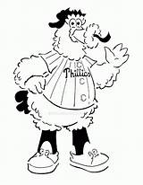 Phanatic Phillies Coloring Philly Pages Philadelphia Mascot Clipart Baseball Flyers Sketch Color Kids Logo Template Book Sketchite Print Clipground Cliparts sketch template