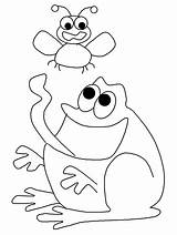 Coloring Pages Animals Frogs Frog Coloringpagebook Advertisement Hungry sketch template