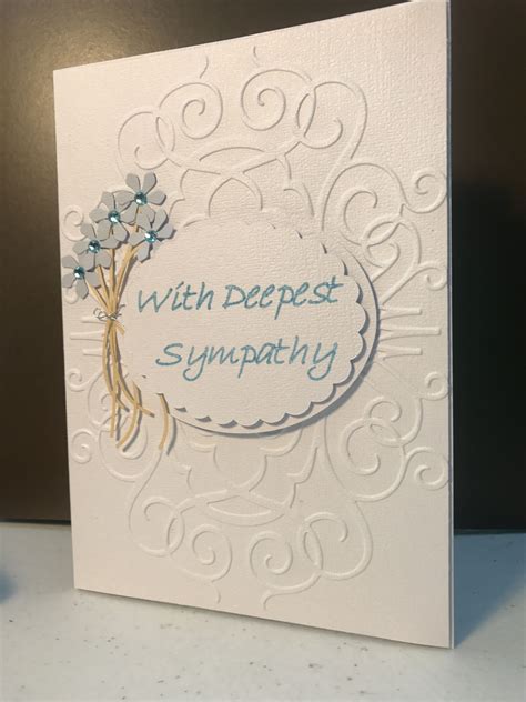 Sympathy Card I Made With The Cricut Deepest Sympathy Cricut Cards