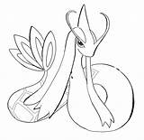 Milotic Coloring Lineart Pages Shiny Deviantart Template sketch template