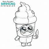 Scribbles Morning Coloring Ryniak Chris Pages Drawings Ice Cream Cute Monsters Monster Erotic Suit Drawing Doodle Choose Board Book sketch template