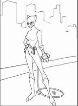 Coloring Catwoman Pages Fight Ready Fascinating Eight Kids sketch template