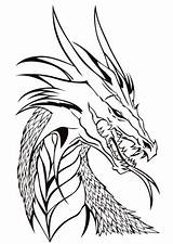 Dragon Coloring Pages Head Fire Wings Dragons Color Realistic Drawing Printable Line Icewing Print Real Getdrawings Drawings Colorings Headed Ninjago sketch template