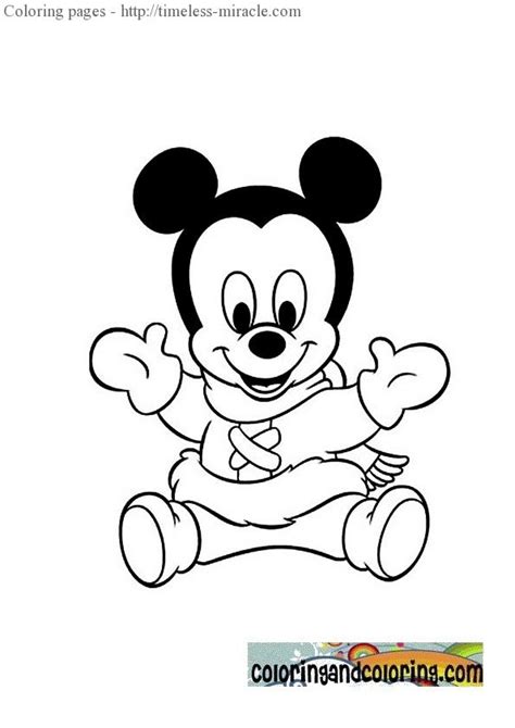 baby mickey coloring pages photo  timeless miraclecom