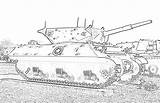 Tank Coloring Army Pages Kids Print sketch template