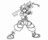 Keyblade Sora Netart Wielder sketch template