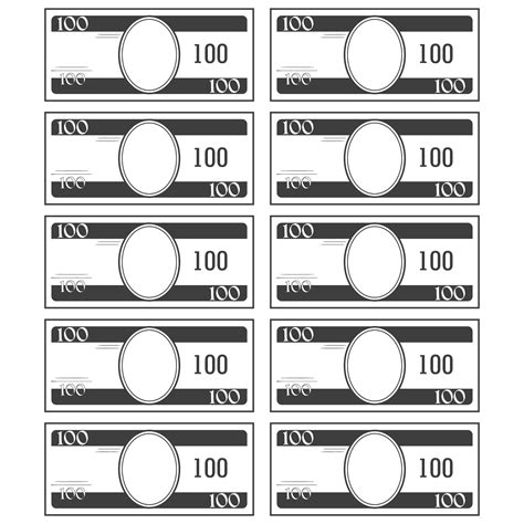 printable fake money template printable templates